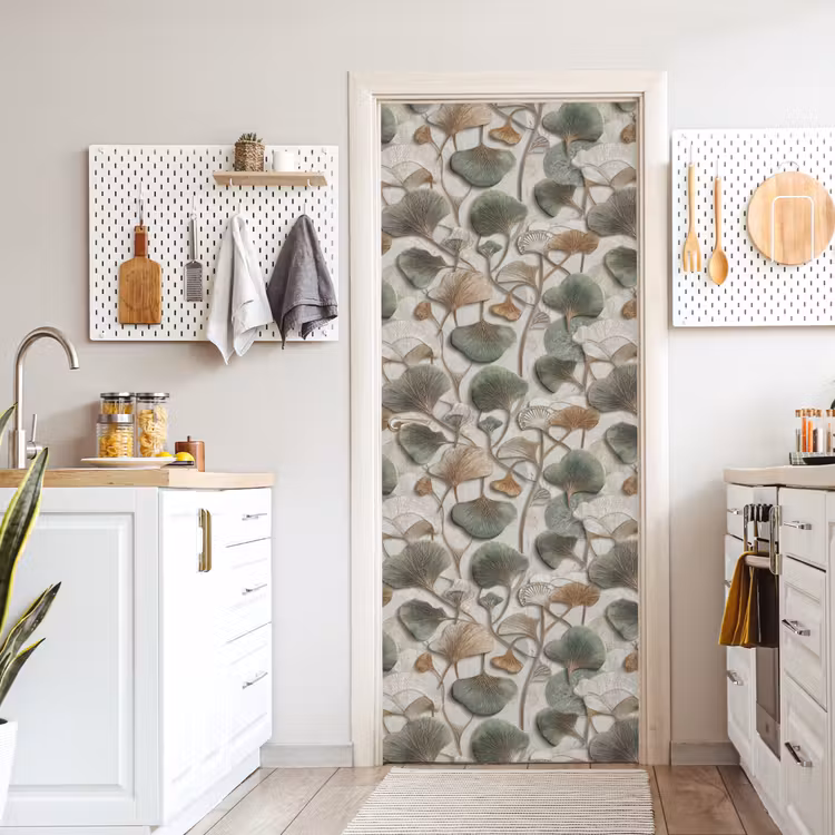 Deursticker - Elegant - Bladeren - Groen — 7