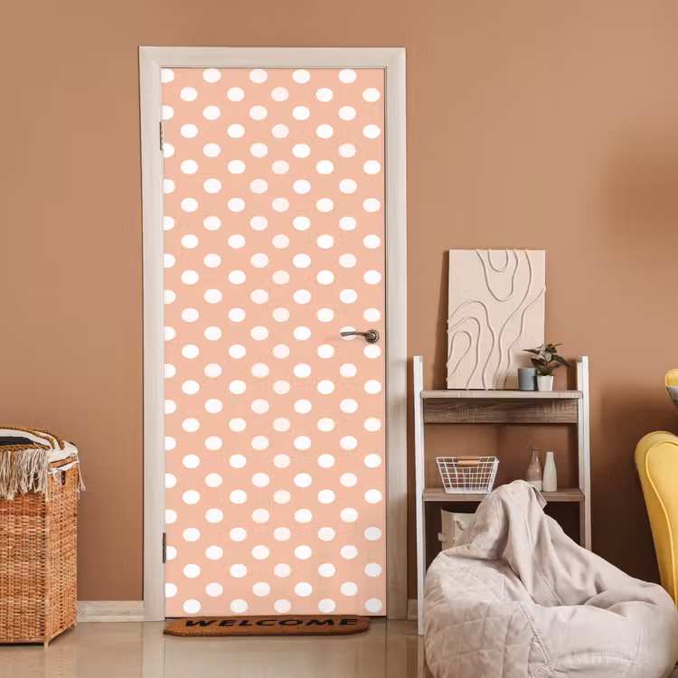 Deursticker - Klassiek - Polka - Perzik — 2