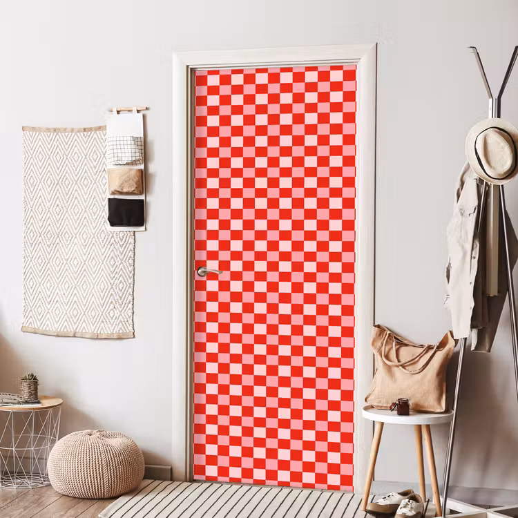 Deursticker - Vierkant - Klassiek - Rood — 8