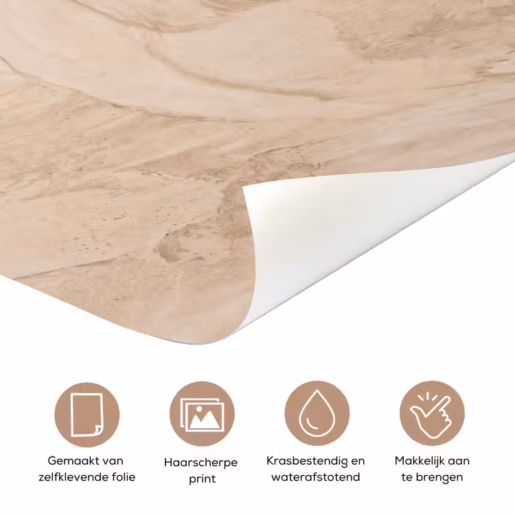 Deursticker - Textuur - Patroon - Abstract - Modern - Beige — 3