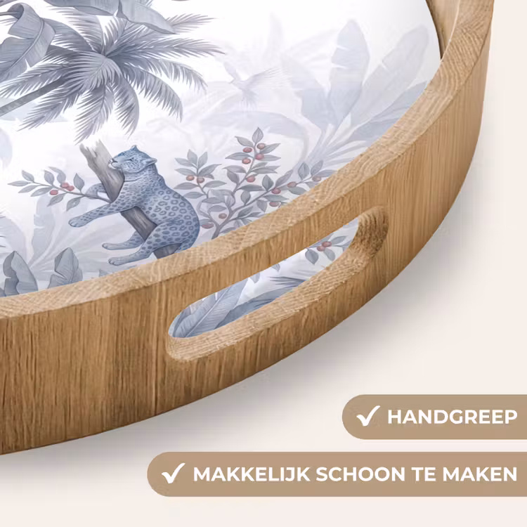 Dienblad - Kat - Tropisch bos - Modern - Grijs — 8