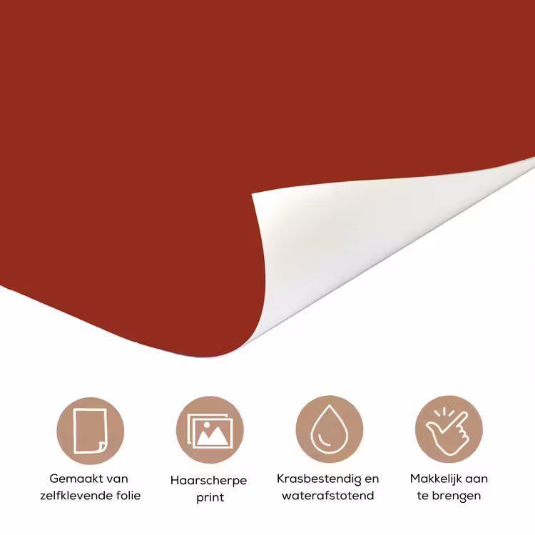 Deursticker - Burnt - Copper - Rood — 3