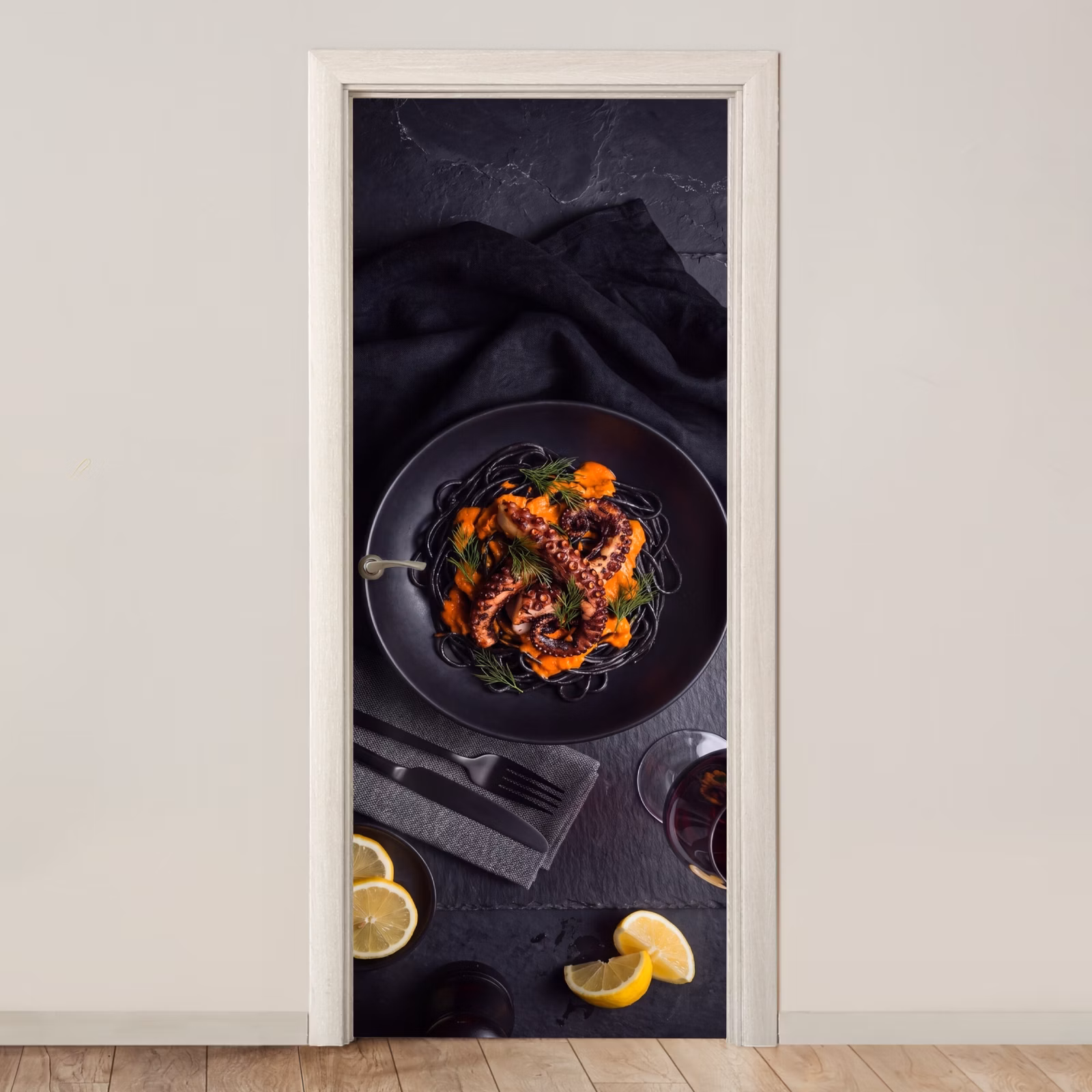 Deursticker - Eten - Octopus - Modern — 1