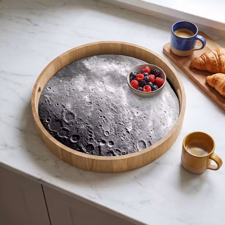 Dienblad - Maan - Kraters - Ruimte — 3