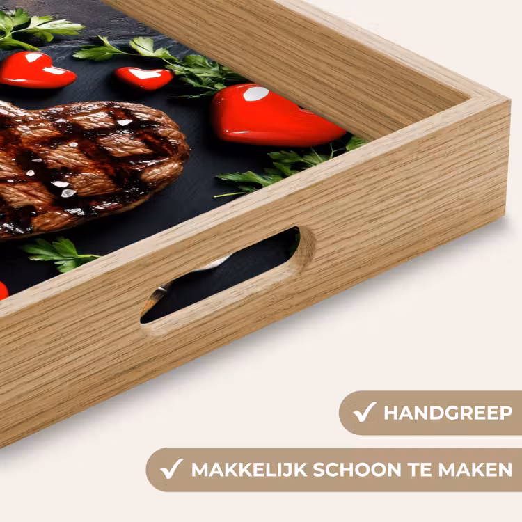 Dienblad - Steak - Hart - Bestek — 8