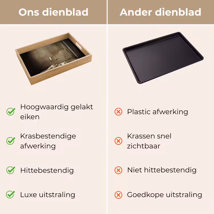 Dienblad - Strik - Beige - Witte - Wijn — 9