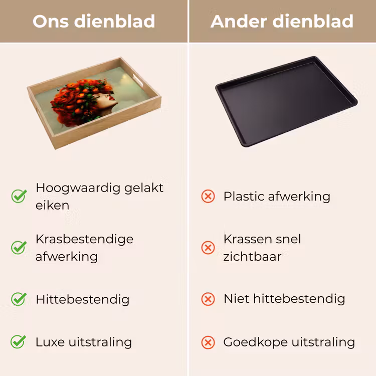 Dienblad - Vrouw - Appels - Rood - Bladeren — 9