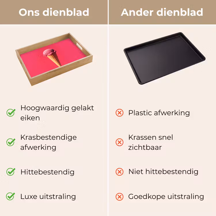 Dienblad - Schepijs - Roze - Hoorntje — 9