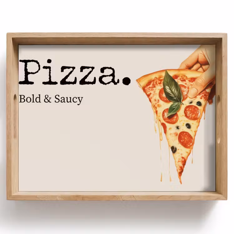 Dienblad - Pizza - Kaas - Pepperoni — 1
