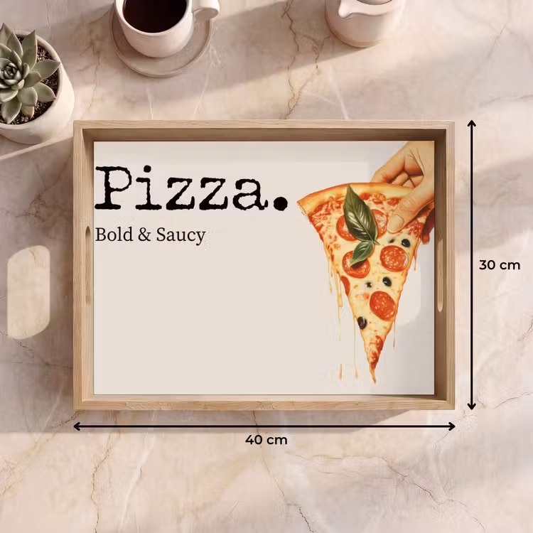 Dienblad - Pizza - Kaas - Pepperoni — 7