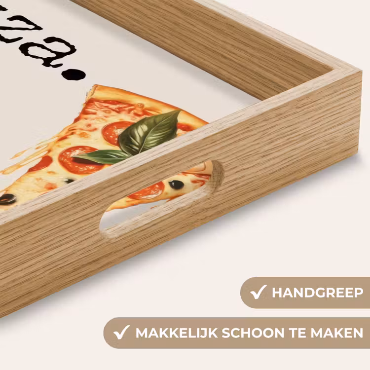 Dienblad - Pizza - Kaas - Pepperoni — 8