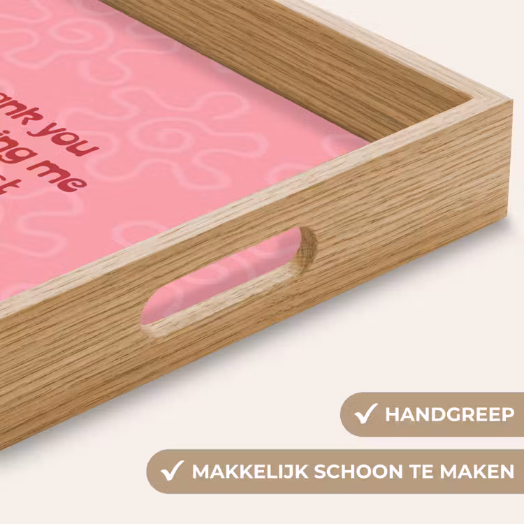 Dienblad - Tekst - Rood - Moederdag — 8