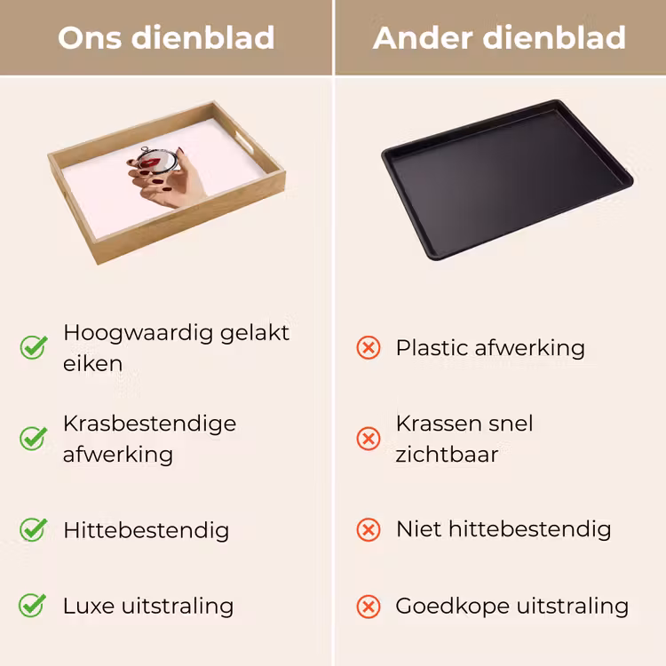 Dienblad - Spiegel - Rode lippen — 9