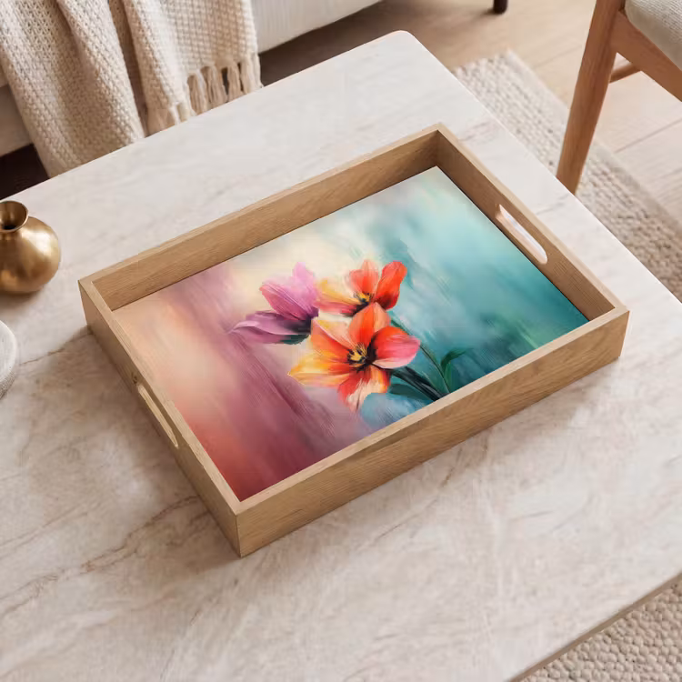 Dienblad - Tulpen - Lichtreflecties - Kleurverloop — 2