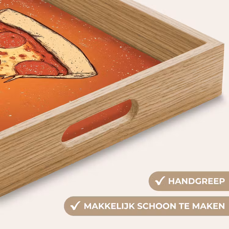 Dienblad - Pizza - Kaas - Rood - Pepperoni — 8