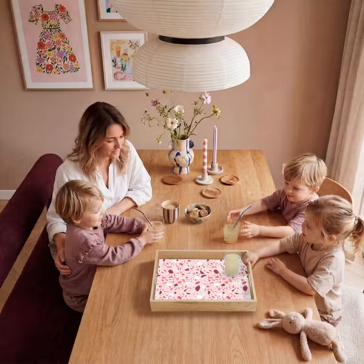 Dienblad - Terrazzo - Patroon - Roze — 5