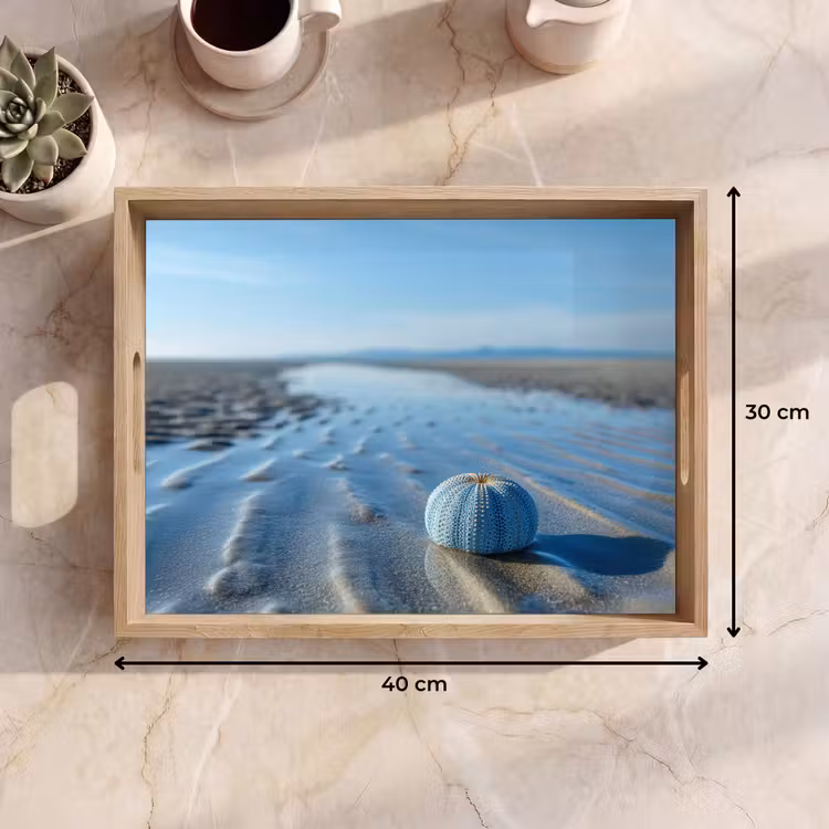 Dienblad - Strand - Schild - Water - Blauw — 7