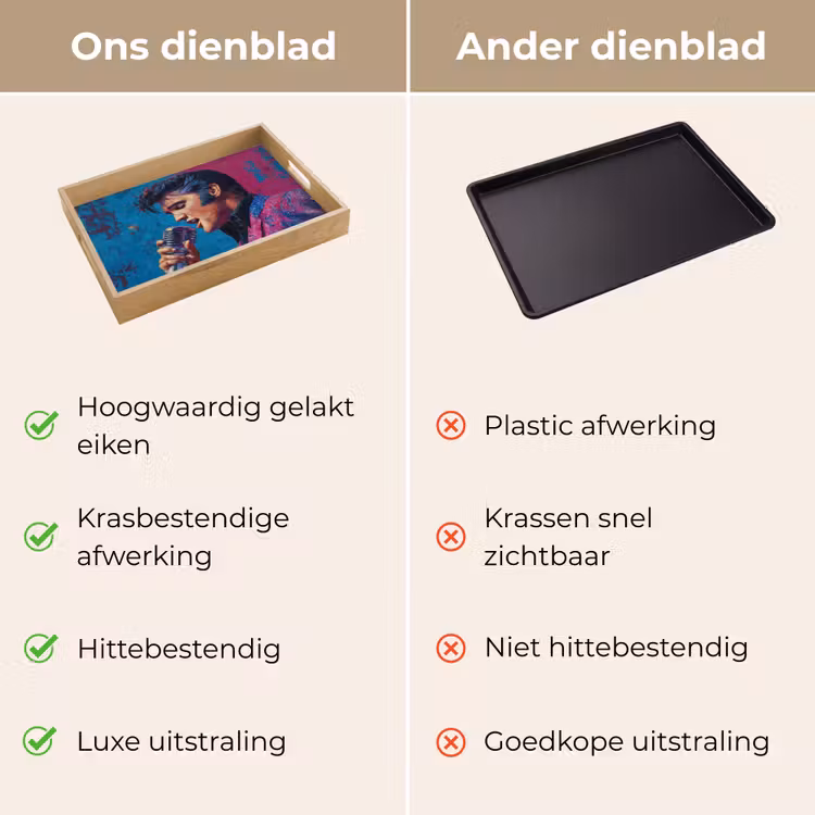 Dienblad - Zingende man - Glitterjas - Microfoon — 9