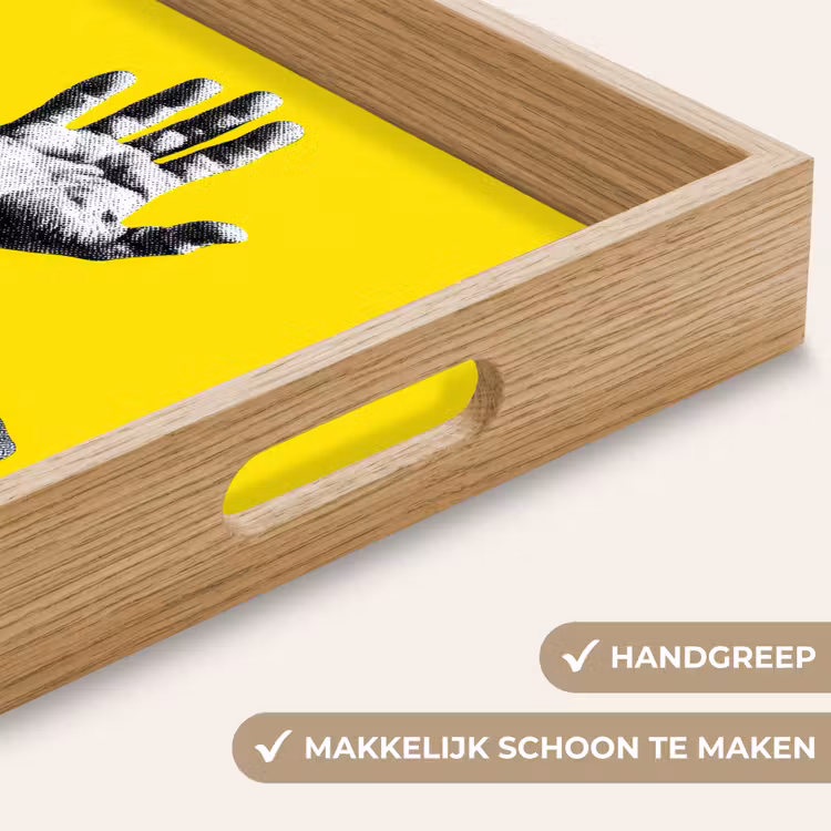 Dienblad - Pak - Hand - Geel — 8