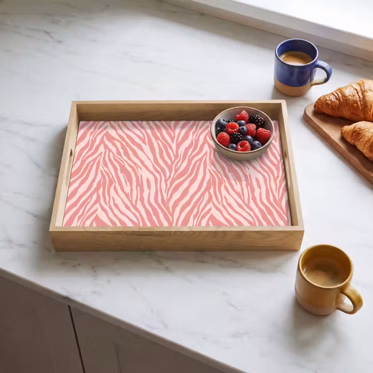 Dienblad - Zebra - Print - Roze — 3