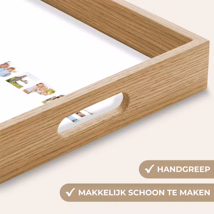 Gepersonaliseerd dienblad - Pake & Beppe - Lettercollage — 8