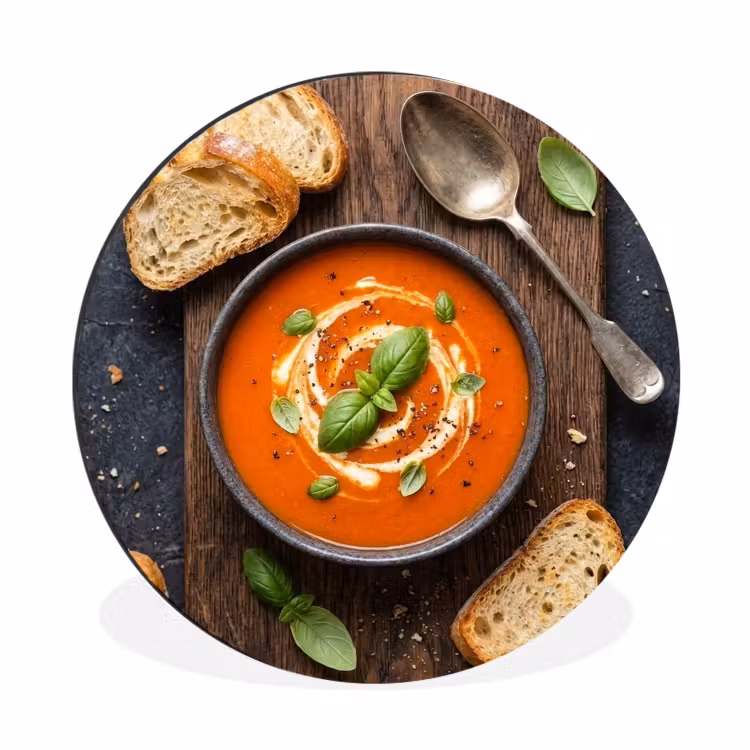 Eten - Soep - Basilicum - Rustiek - Rood — 1