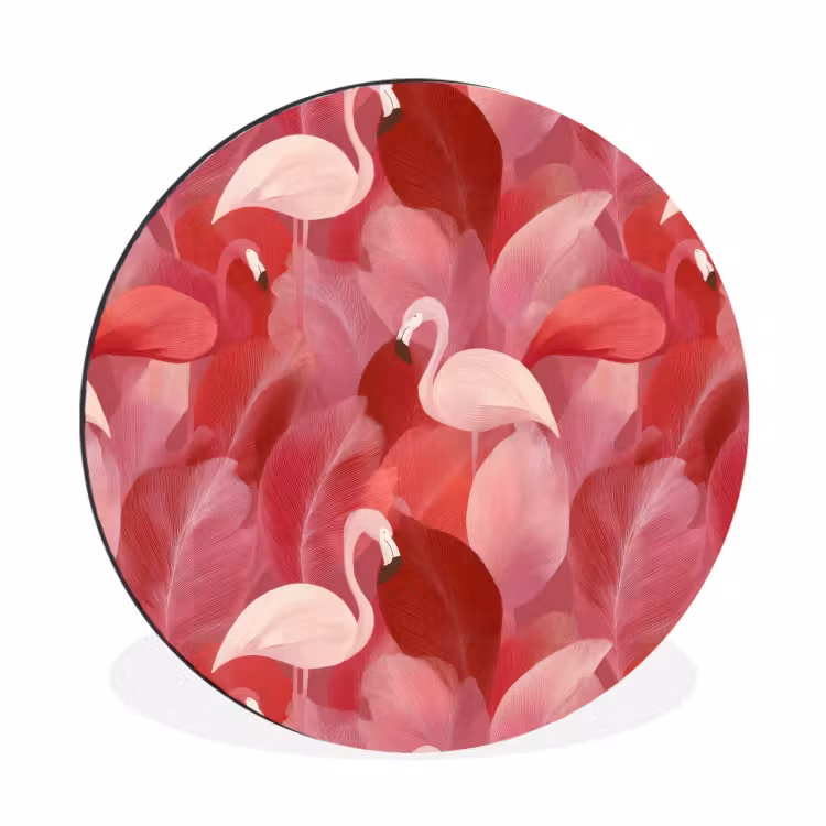 Flamingo - Botanisch - Elegant - Roze - Rood — 1