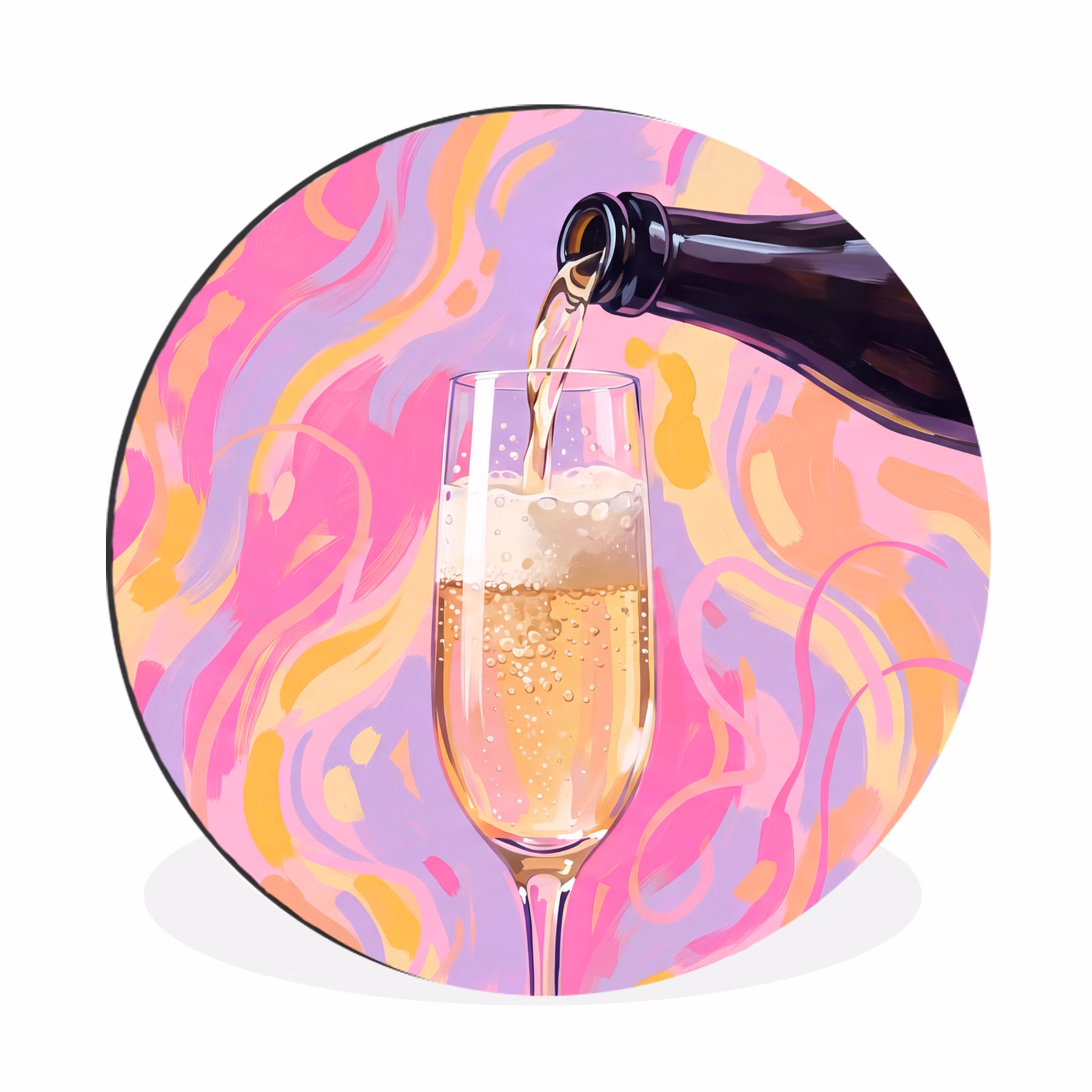 Drank - Inschenken - Feest - Abstract - Roze — 1