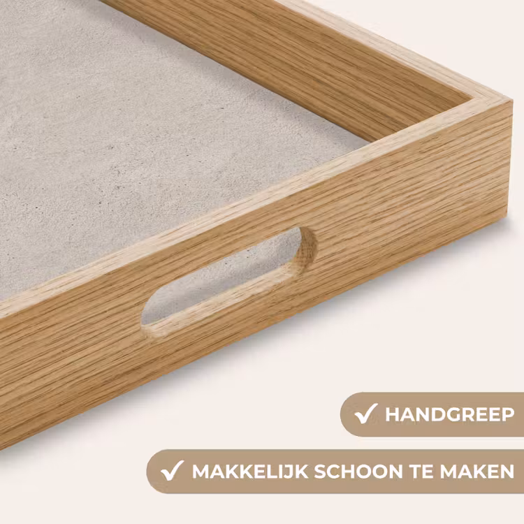Dienblad - Textuur - Effen - Abstract - Beige — 8
