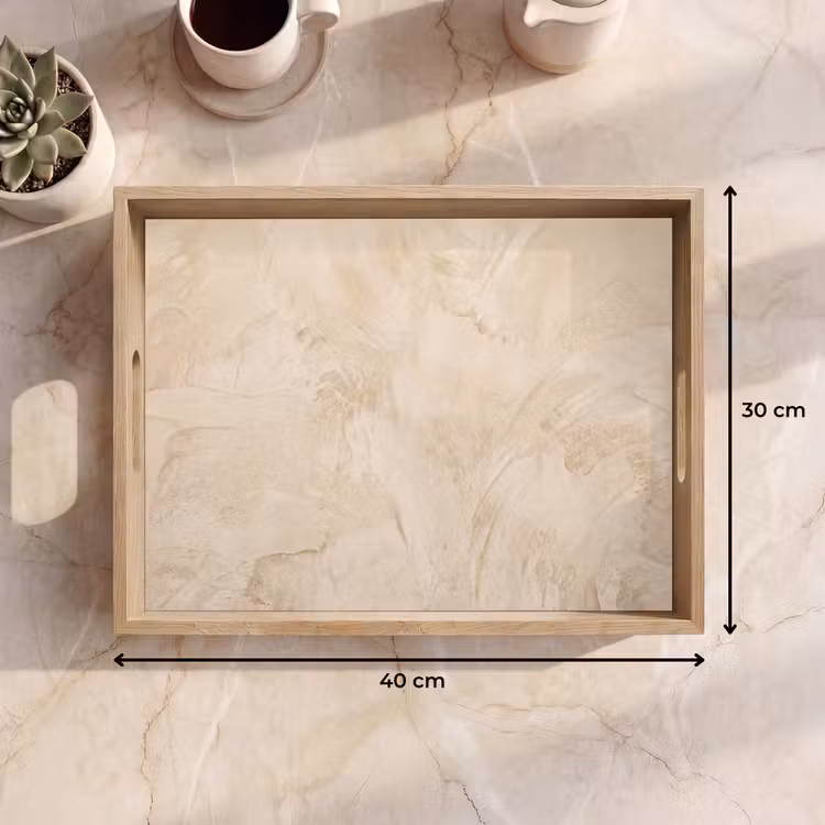 Dienblad - Textuur - Patroon - Abstract - Modern - Beige — 7