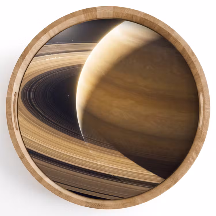 Dienblad - Planeet - Ringen - Ruimte — 1