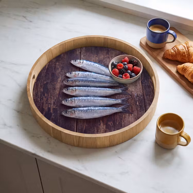 Dienblad - Vis - Hout - Eten — 3