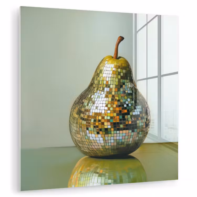 Glas schilderij - Fruit - Disco - Art - Glitter — 1