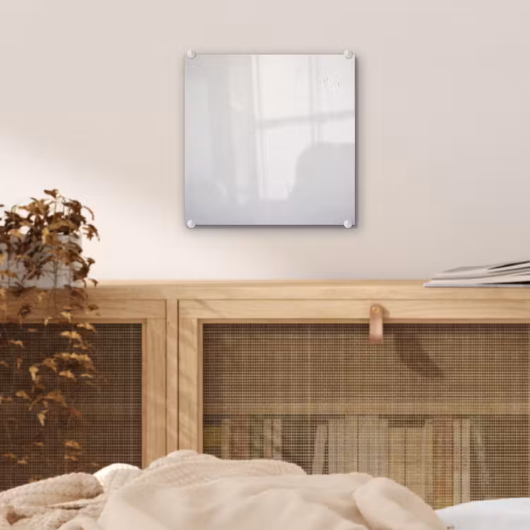 Glas schilderij - Beton - Wit - Modern — 4