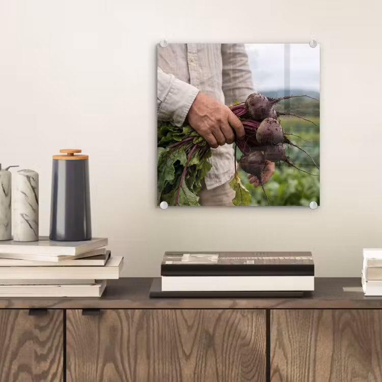 Glas schilderij - Bieten - Vers - Moestuin — 2