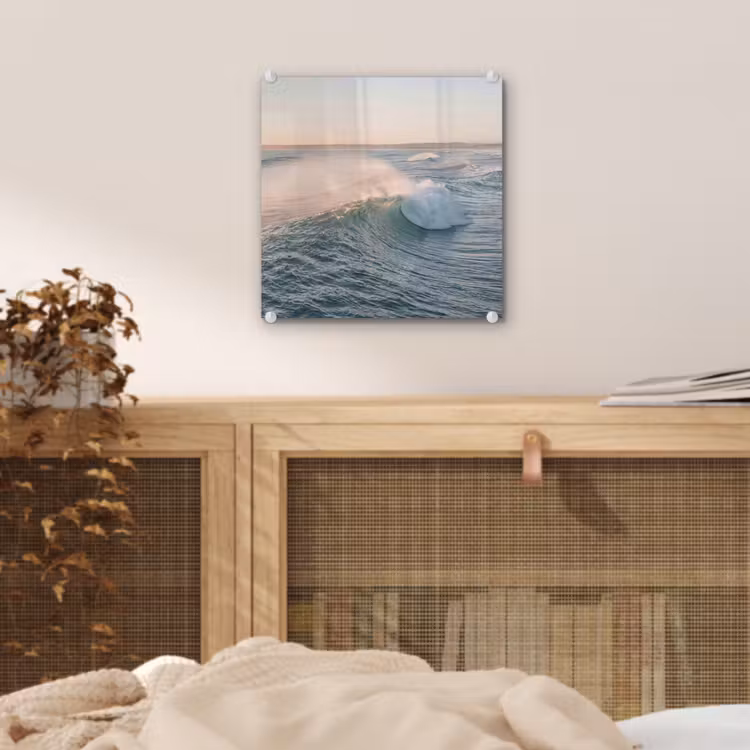 Glas schilderij - Golf - Zee - Water — 5