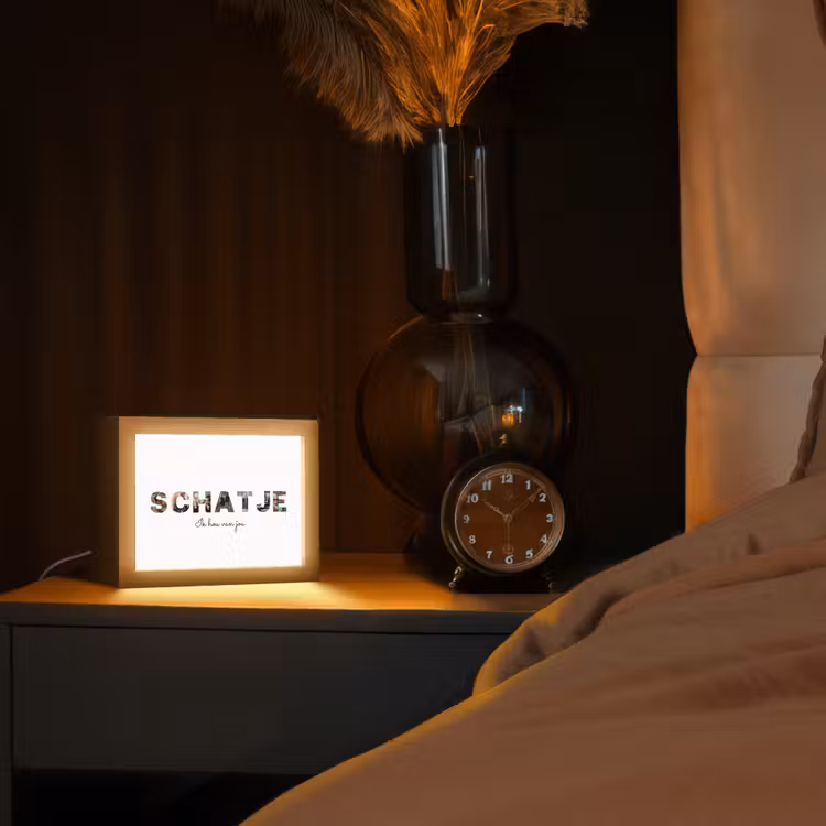 Gepersonaliseerde Lightbox - Schatje - Lettercollage — 2