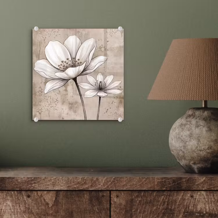 Glas schilderij - Modern - Design - Wit — 4