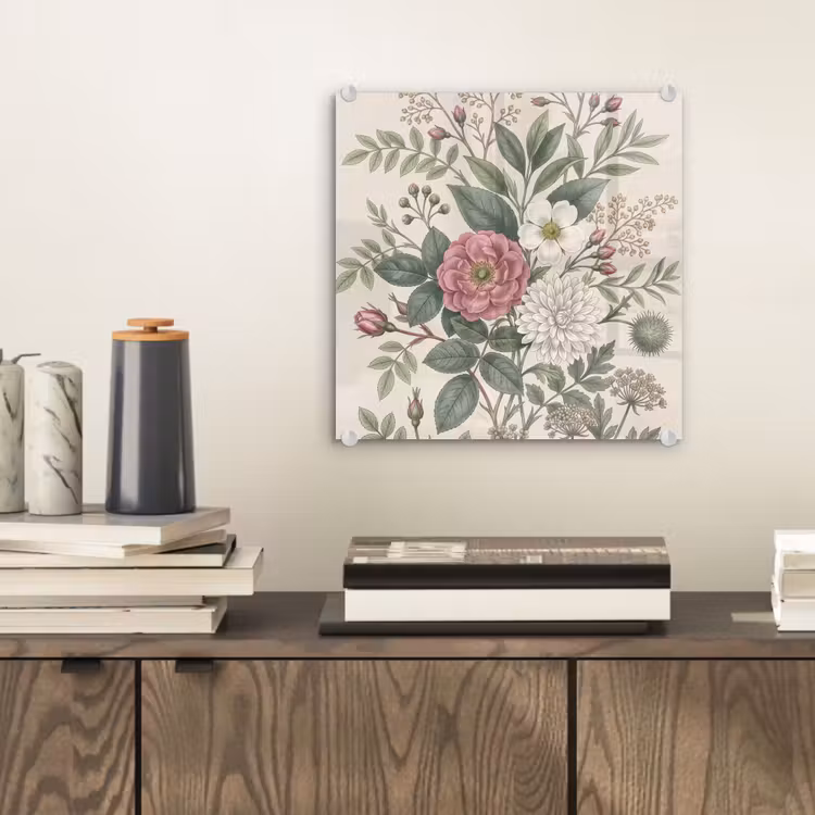 Glas schilderij - Romantisch - Design - Kleurrijk — 2