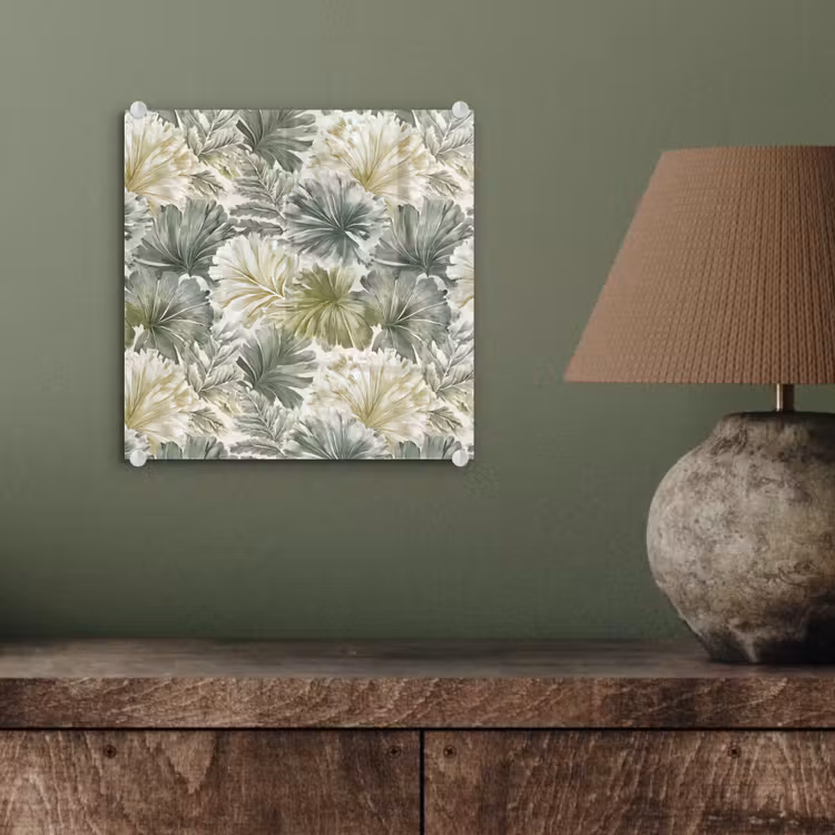 Glas schilderij - Bladeren - Botanisch - Groen — 4