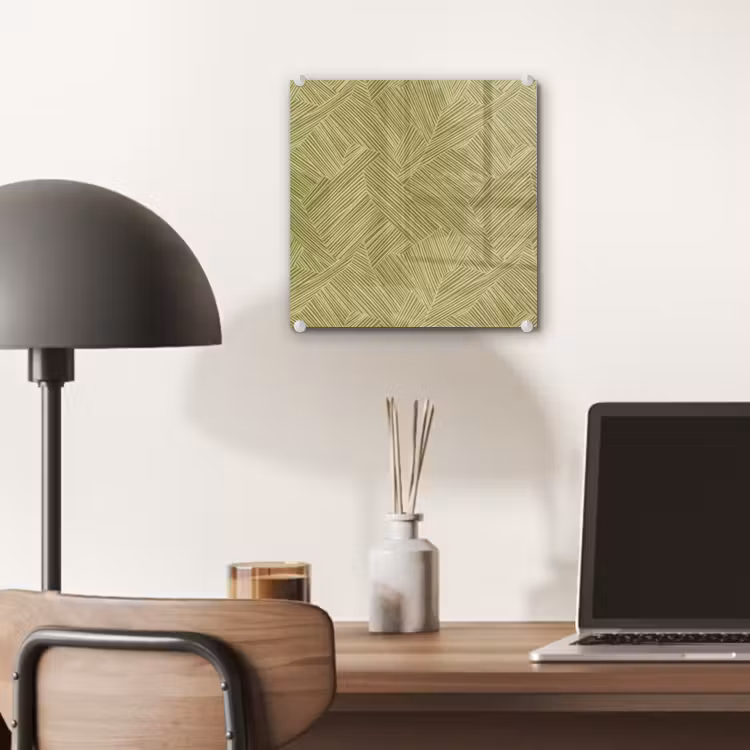 Glas schilderij - Abstract - Modern - Groen — 7
