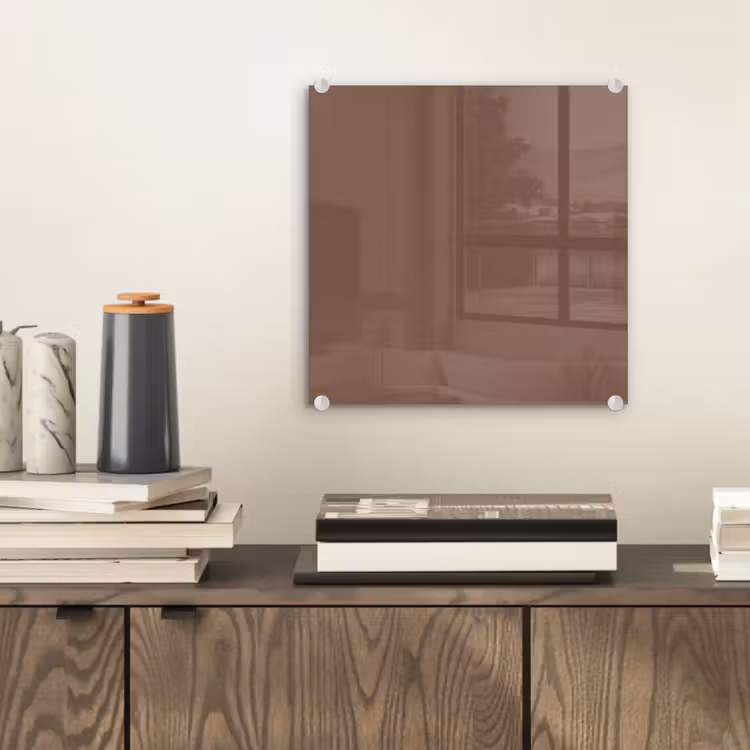 Glas schilderij - Muted - Chestnut - Bruin — 2