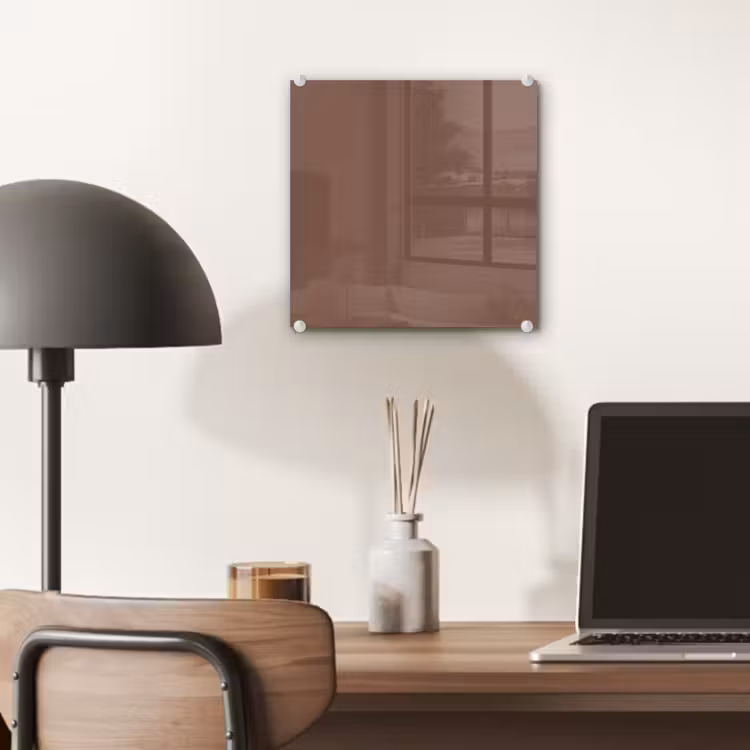 Glas schilderij - Muted - Chestnut - Bruin — 7