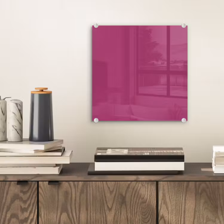 Glas schilderij - Deep - Magenta - Paars — 2