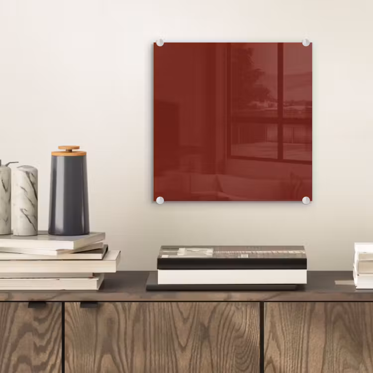 Glas schilderij - Rustic - Terracotta - Rood — 2