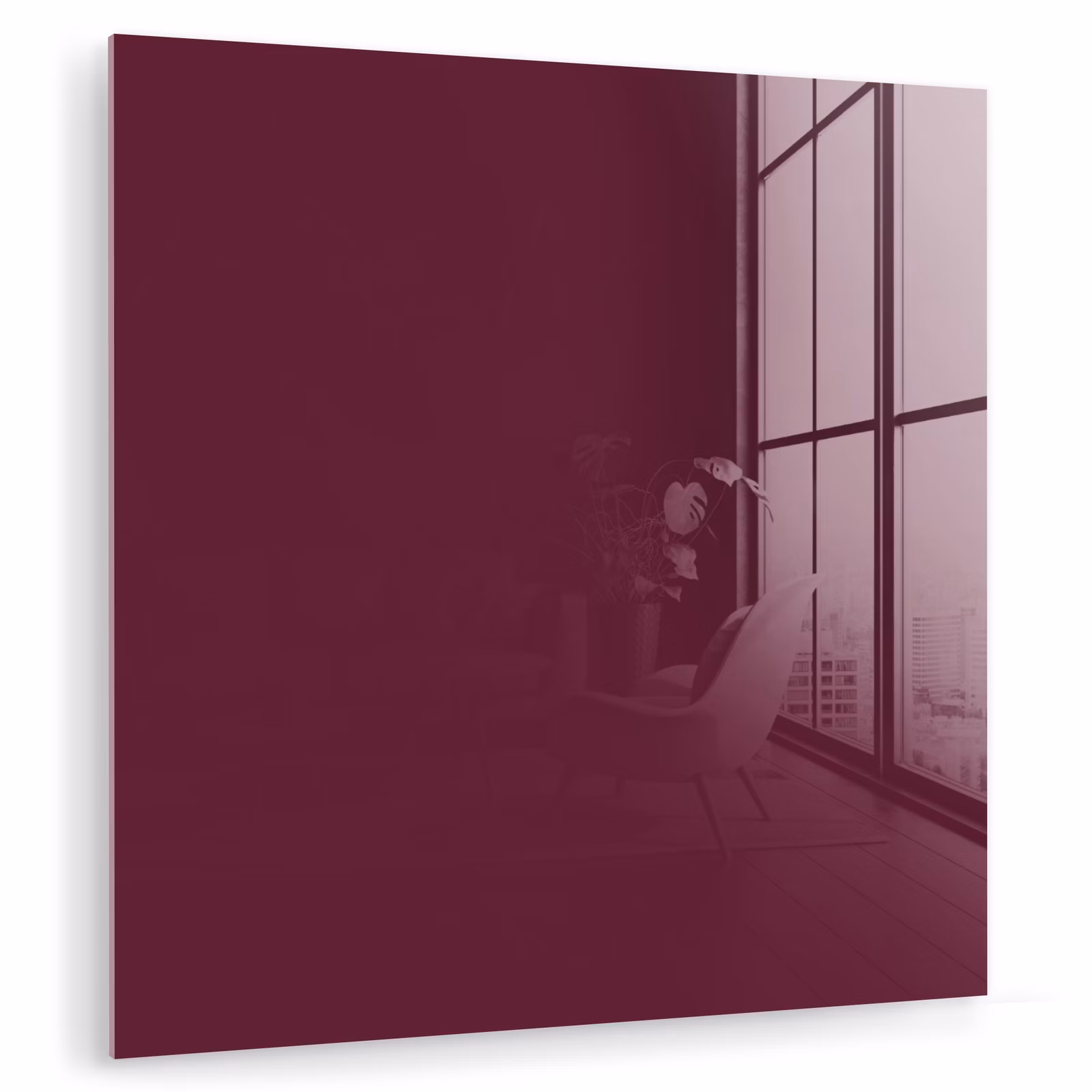 Glas schilderij - Deep - Plum - Paars — 1