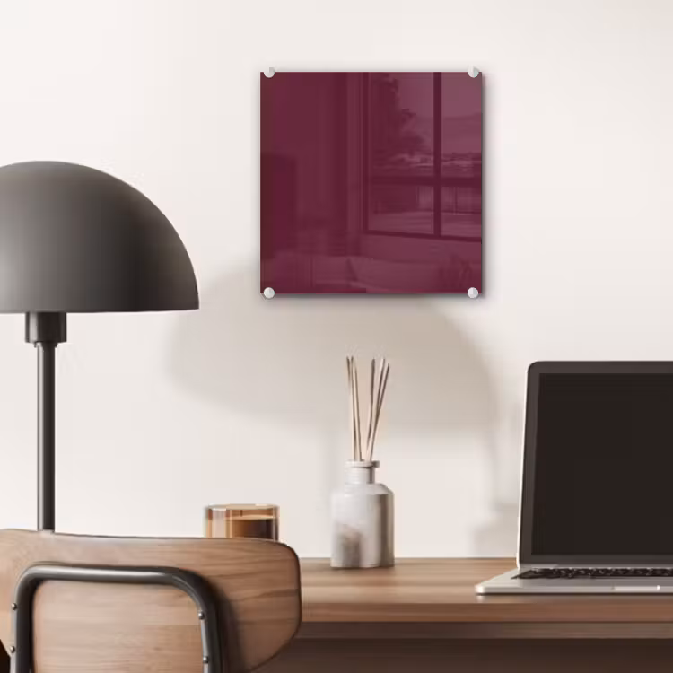 Glas schilderij - Deep - Plum - Paars — 7