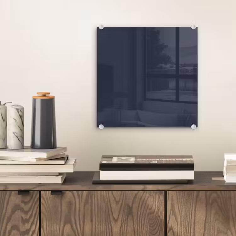 Glas schilderij - Midnight - Swing - Blauw — 2