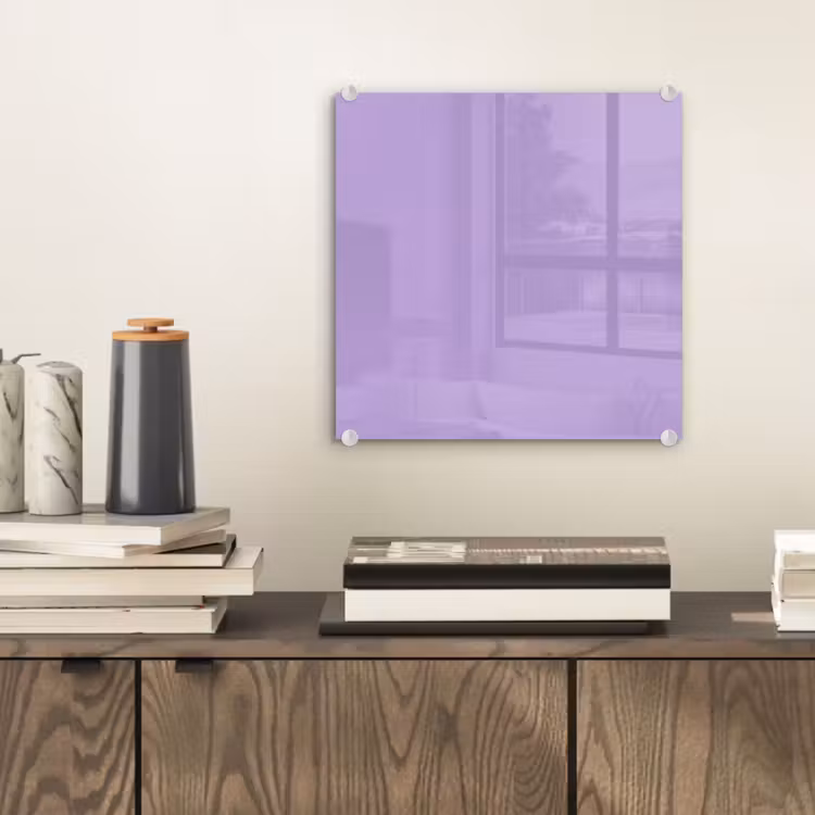 Glas schilderij - Soft - Lavender - Paars — 2