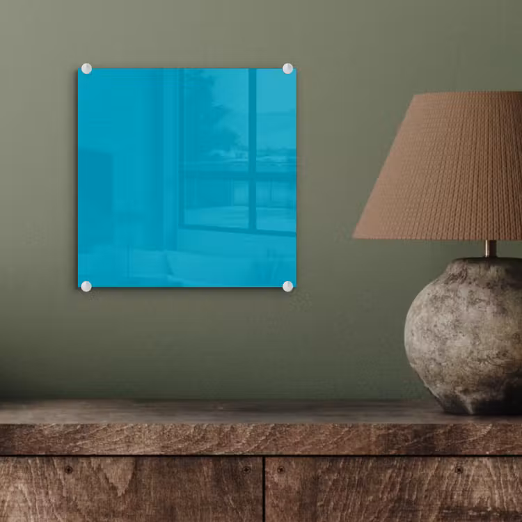 Glas schilderij - Deep - Turquoise - Turkoois — 4